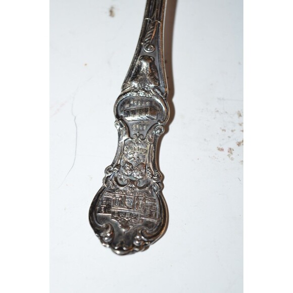 Vtg 3 pc set Texas Centennial Collector Spoons silver Plate Viking Everts Inters - Picture 10 of 14